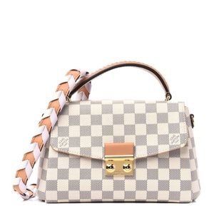RARE Louis Vuitton Damier Azur Braided Croisette Rose
